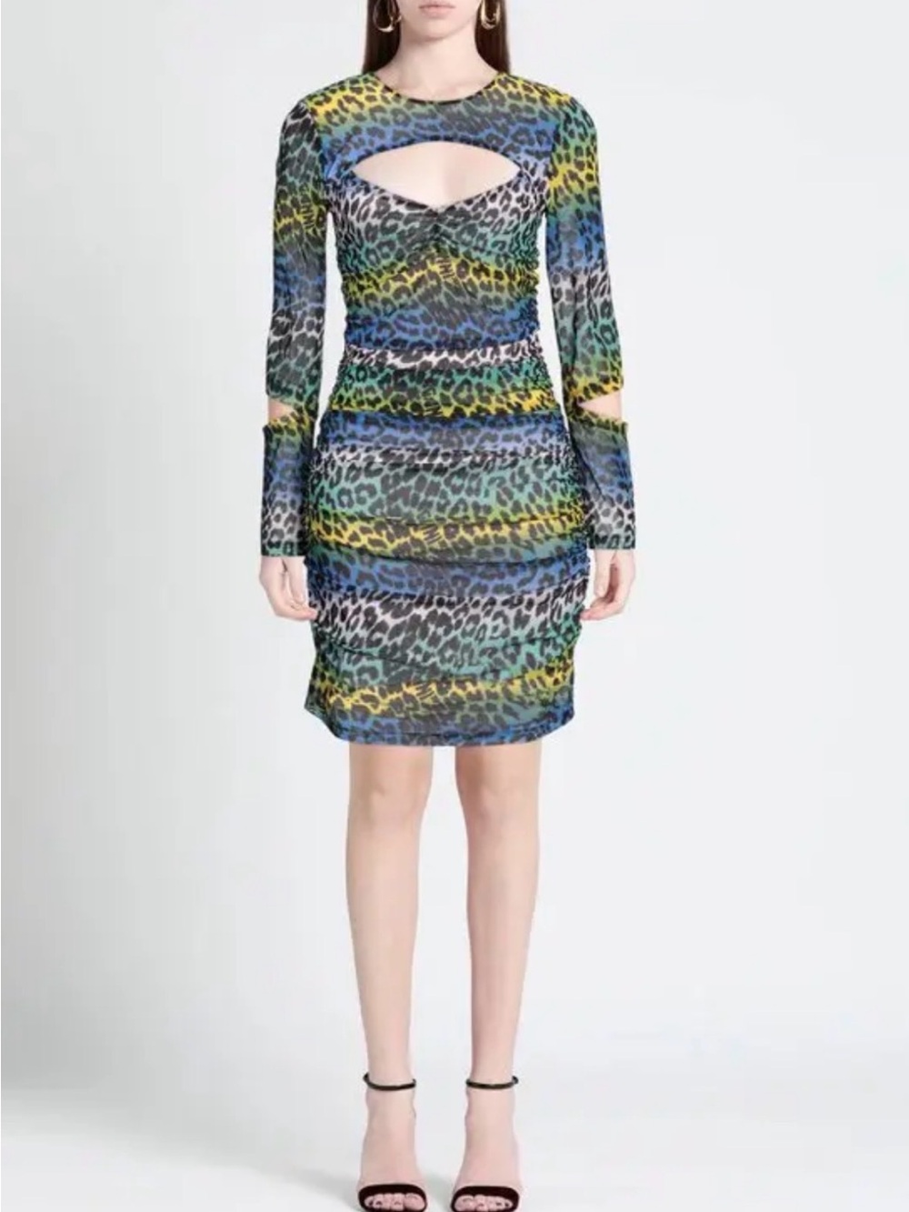 *NEW* w/ tags ganni leopard print dress